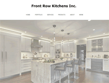 Tablet Screenshot of frontrowkitchens.com